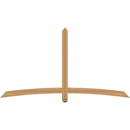 Ekena Millwork Bellingham Timber Gable Bracket, Western Red Cedar, 84"W x 45"H x 3 1/2"D x 3 1/2"F, 13/12 Pitch GBW084X45X0404BEL00SWR